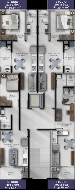Apartamento, 1 quarto, 35 m² - Foto 4