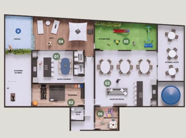 Apartamento com 3 dormitórios sendo 1 suíte e 2 vagas de gar