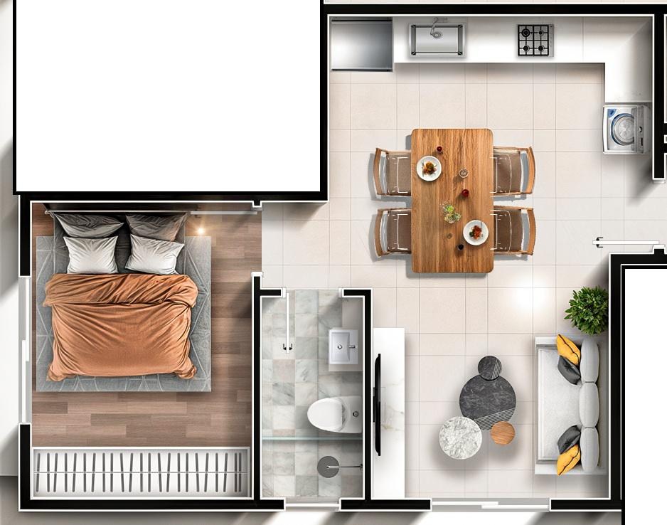 Apartamento, 1 quarto - Foto 6