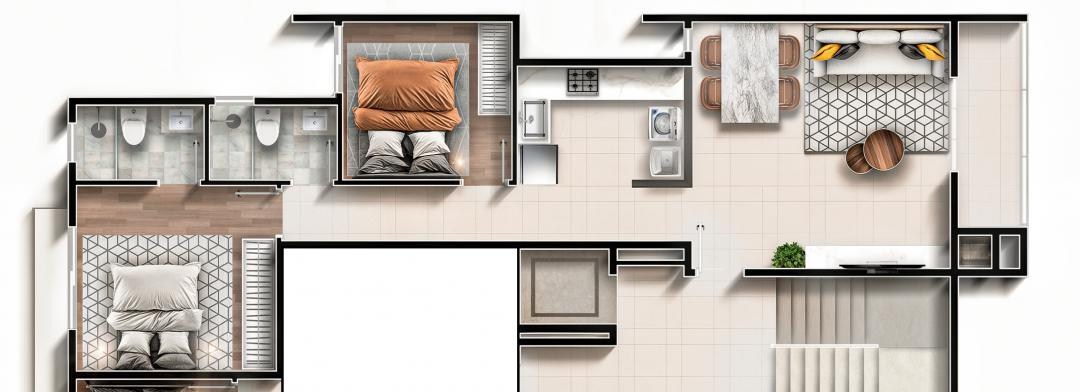 Apartamento, 2 quartos - Foto 6