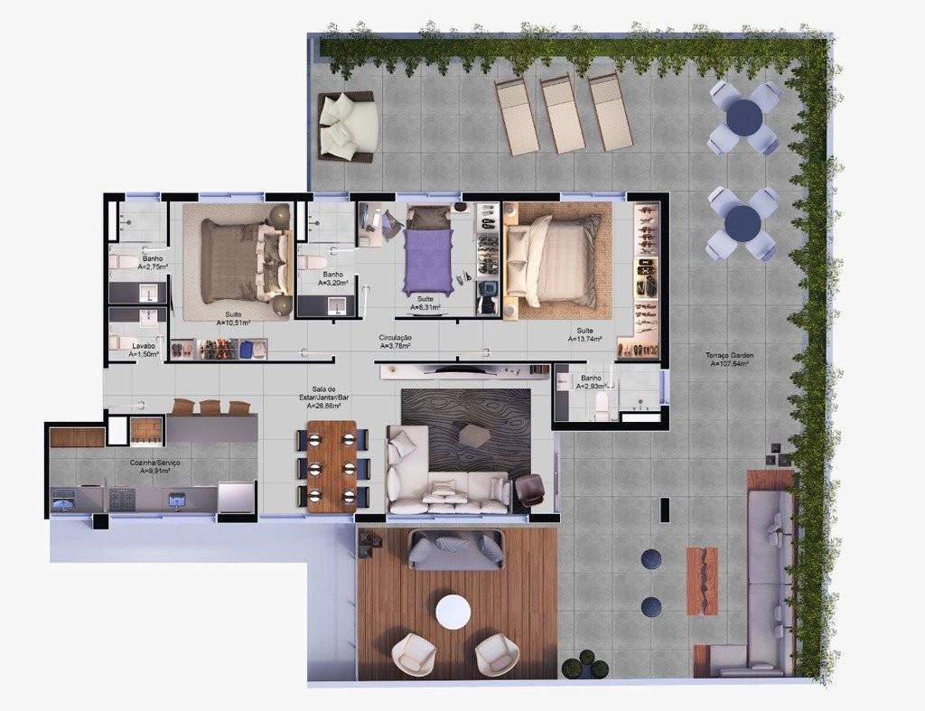 Apartamento, 3 quartos, 164 m² - Foto 30