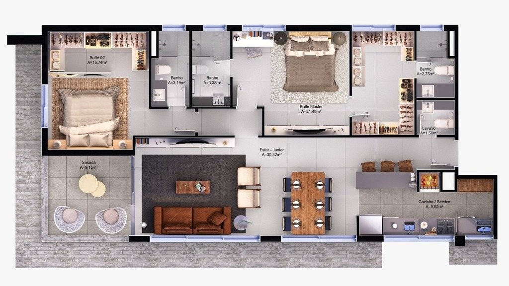 Apartamento, 3 quartos, 211 m² - Foto 24