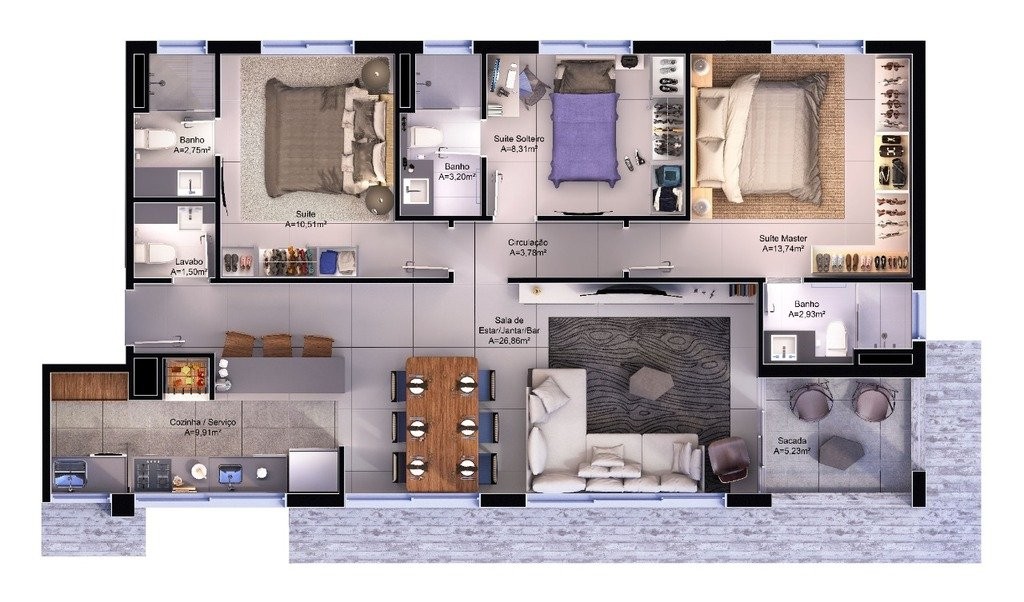 Apartamento, 3 quartos, 211 m² - Foto 29