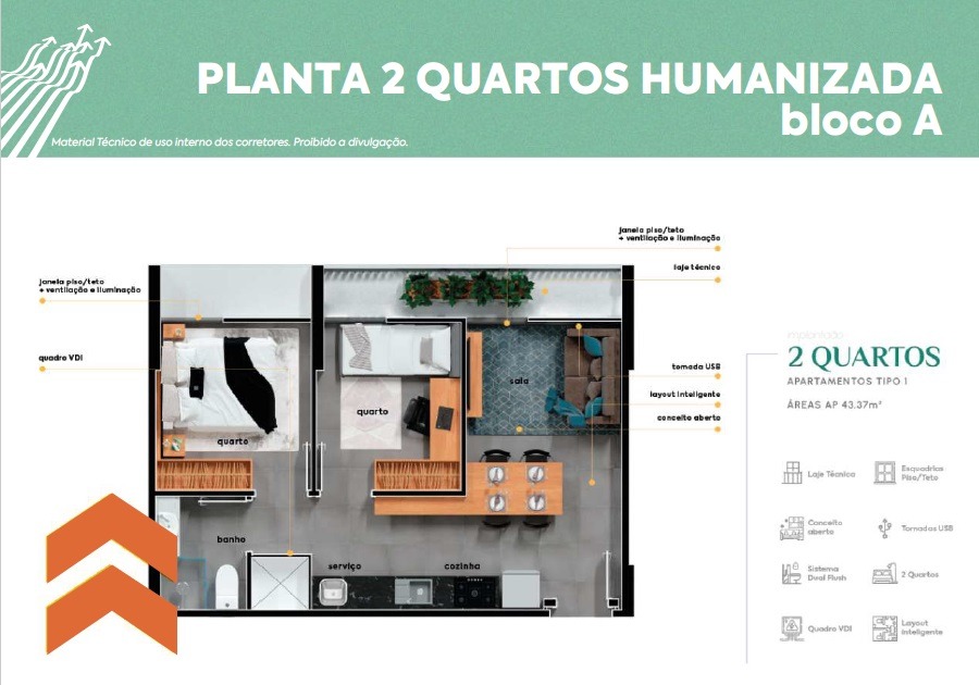 Apartamento, 2 quartos, 36 m² - Foto 25