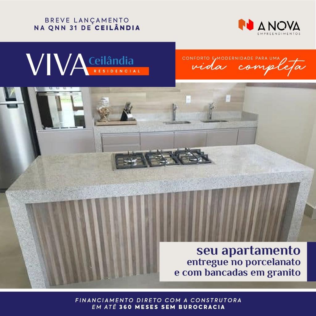 QNN 31 Viva Residencial Ágio Apartamento 2 Quartos 1 Vaga 42m² Lazer Porcelanato