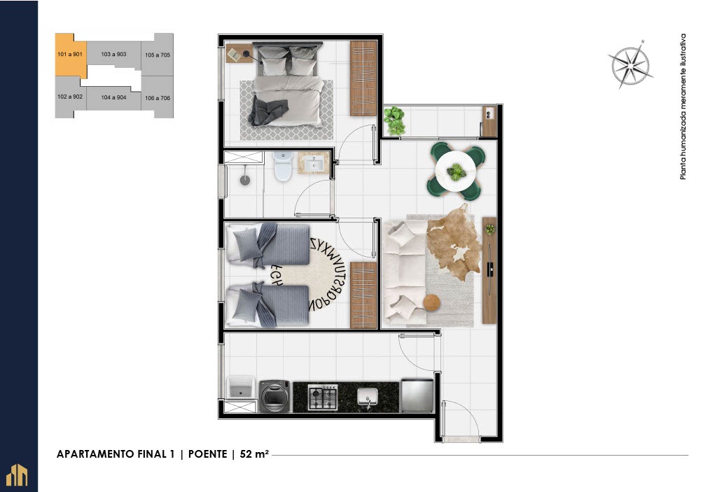Apartamento, 2 quartos, 51 m² - Foto 20