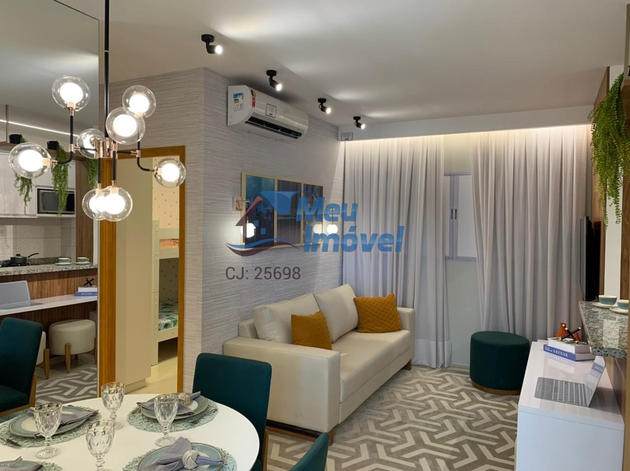 Qn 120 pop house 2 quartos 1 suíte 1 vaga 54m² varanda ac fg