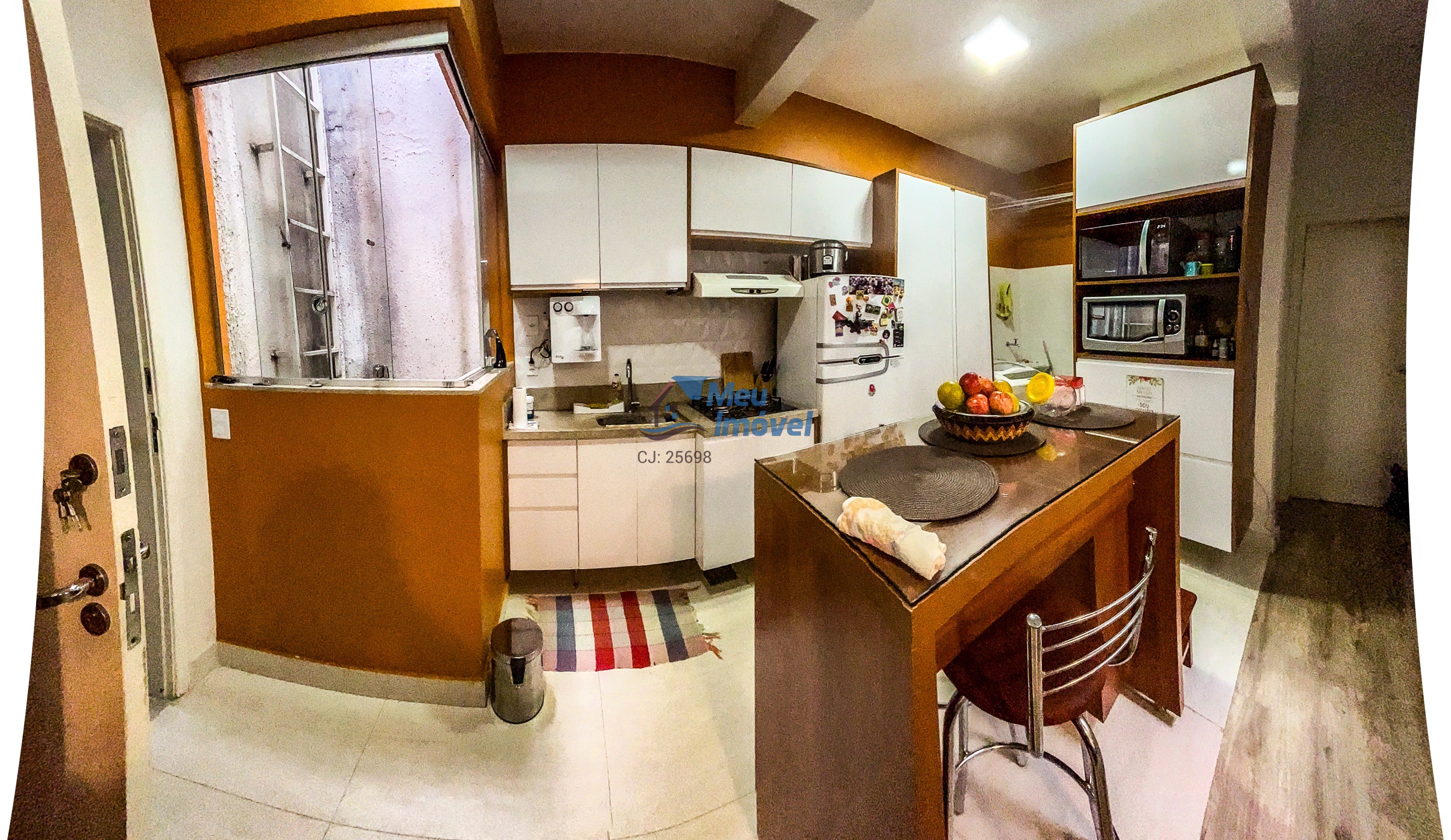 Núcleo bandeirante apto 2 quartos 47,90m² sala cozinha ilumi