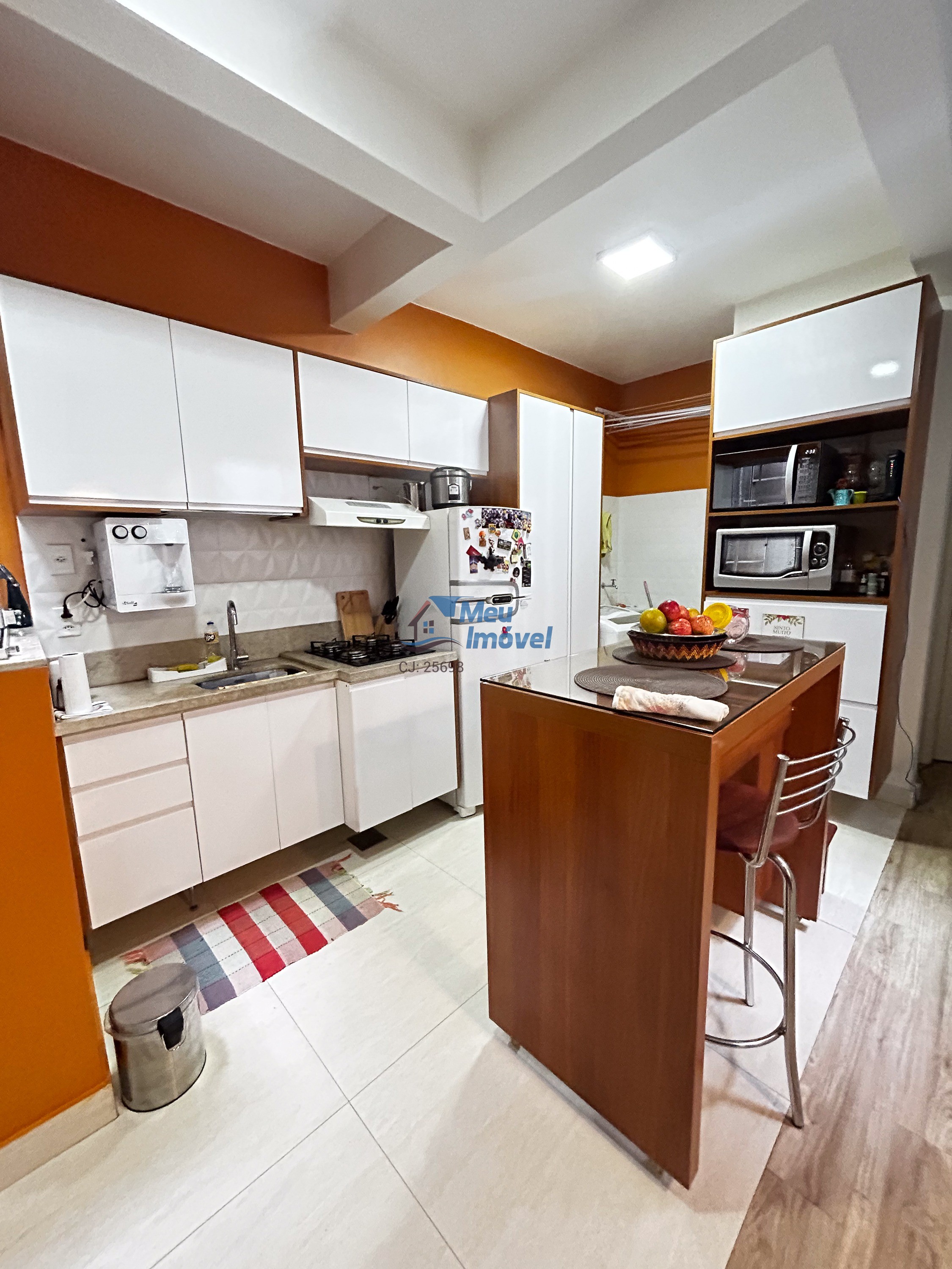 Núcleo bandeirante apto 2 quartos 47,90m² sala cozinha ilumi