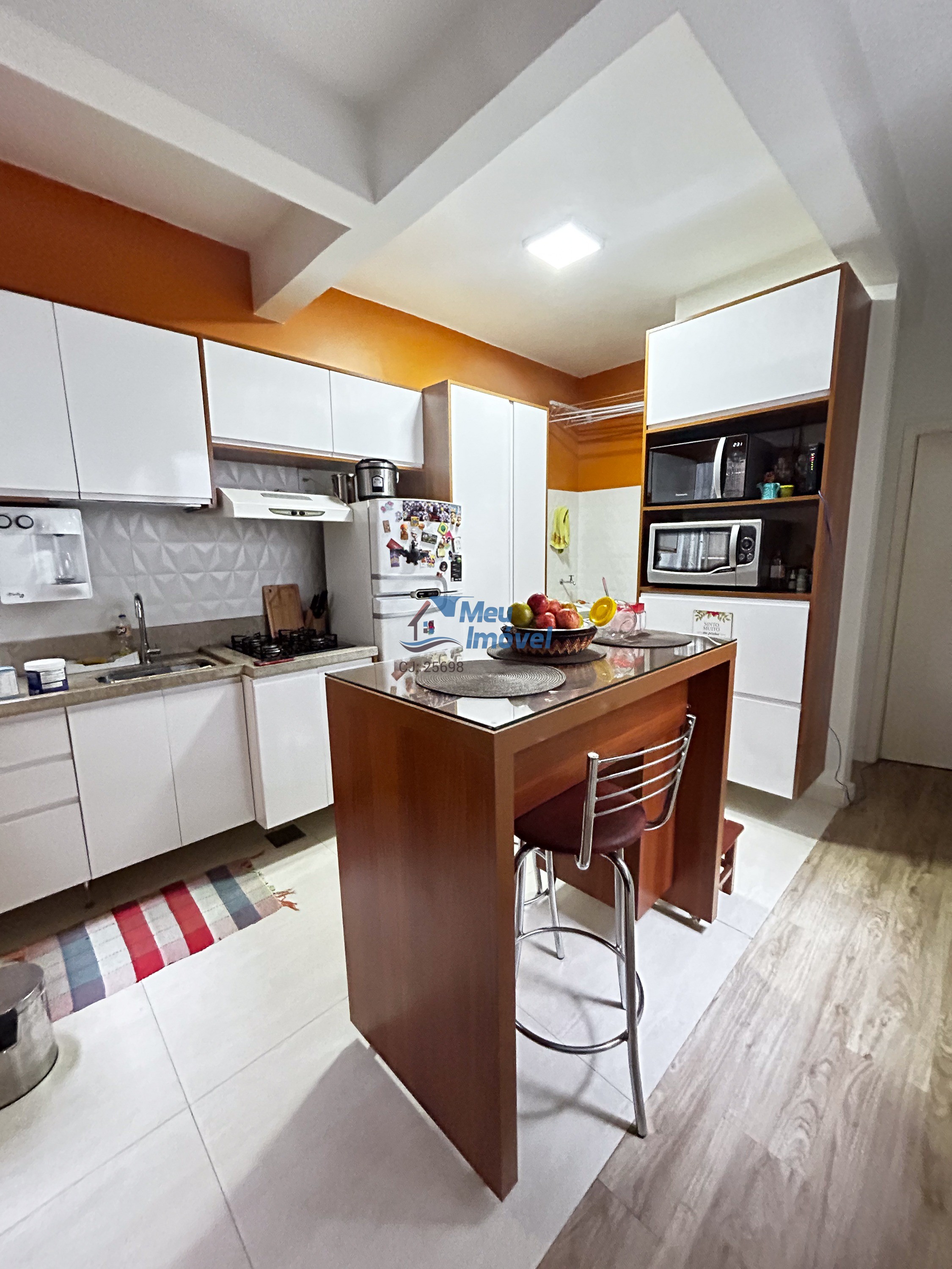 Núcleo bandeirante apto 2 quartos 47,90m² sala cozinha ilumi