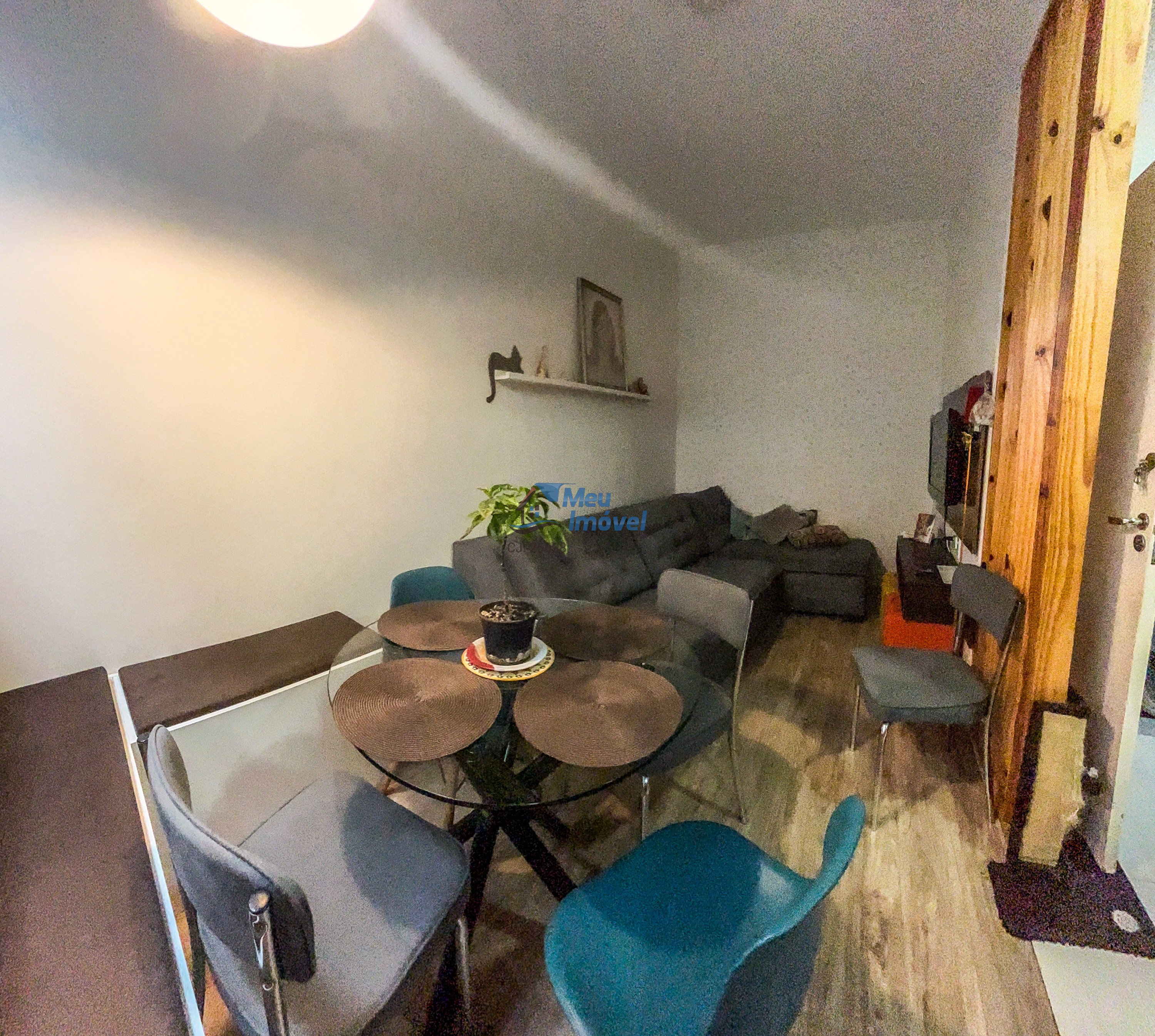 Núcleo bandeirante apto 2 quartos 47,90m² sala cozinha ilumi