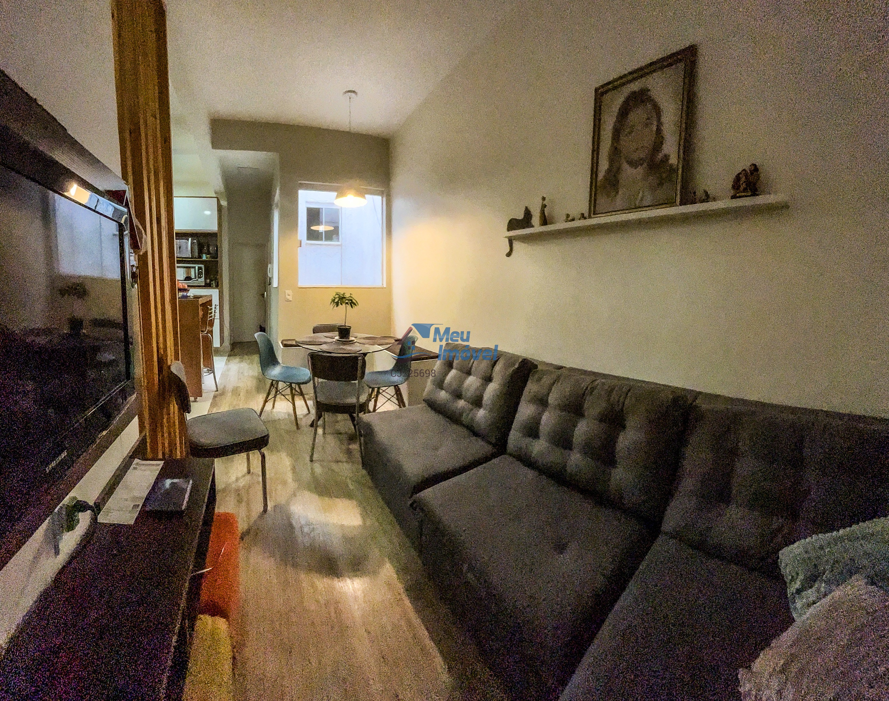 Núcleo bandeirante apto 2 quartos 47,90m² sala cozinha ilumi
