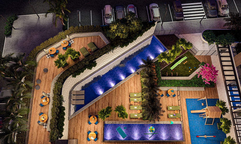 Rua 03 norte Lux Home Apartamento 2 e 3 Quartos na Planta 65m² a 71m² Lazer