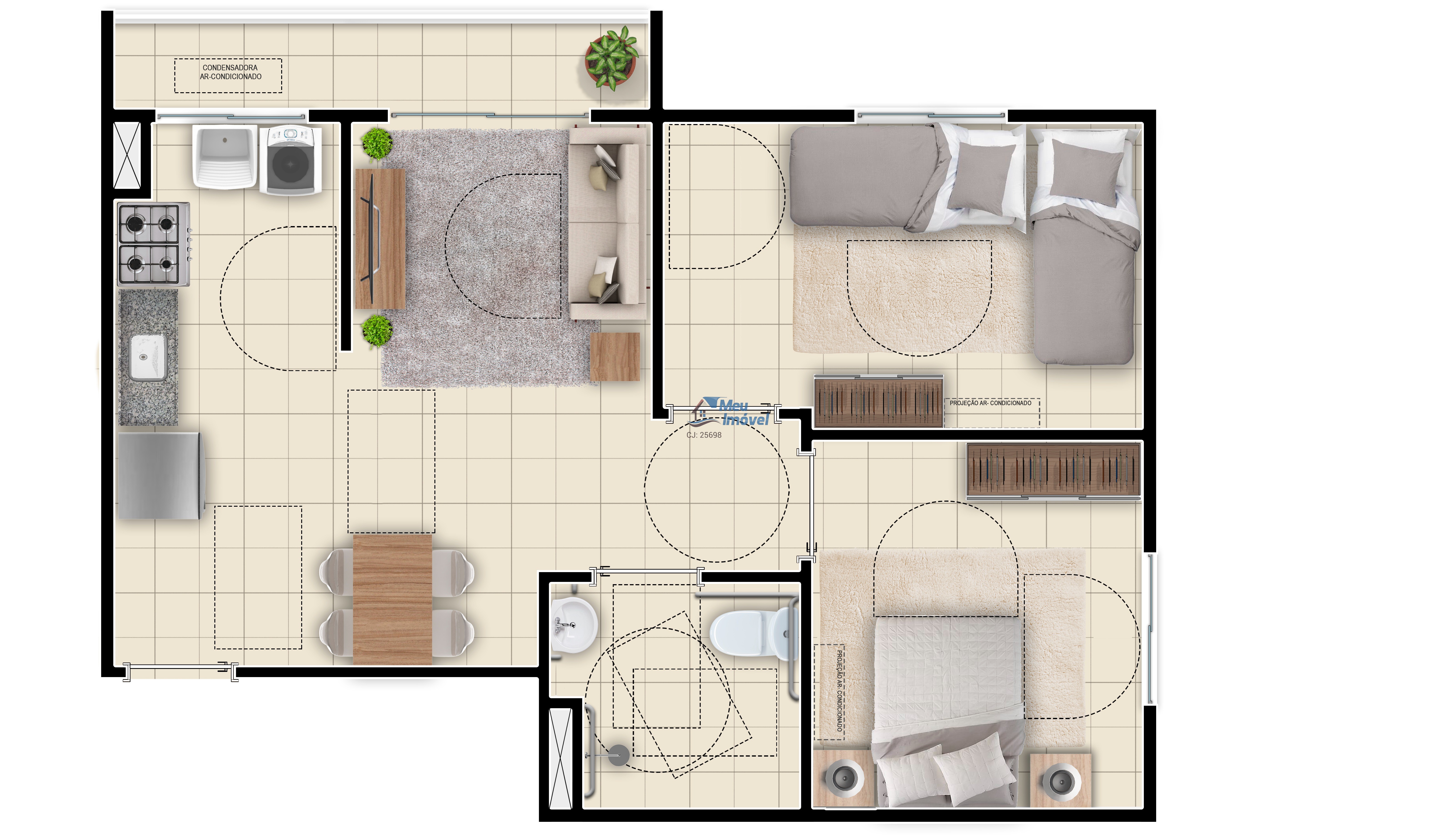 Apartamento, 2 quartos, 48 m² - Foto 34