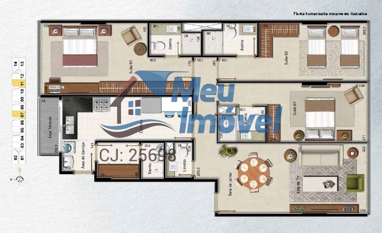 Apartamento, 3 quartos, 124 m² - Foto 32