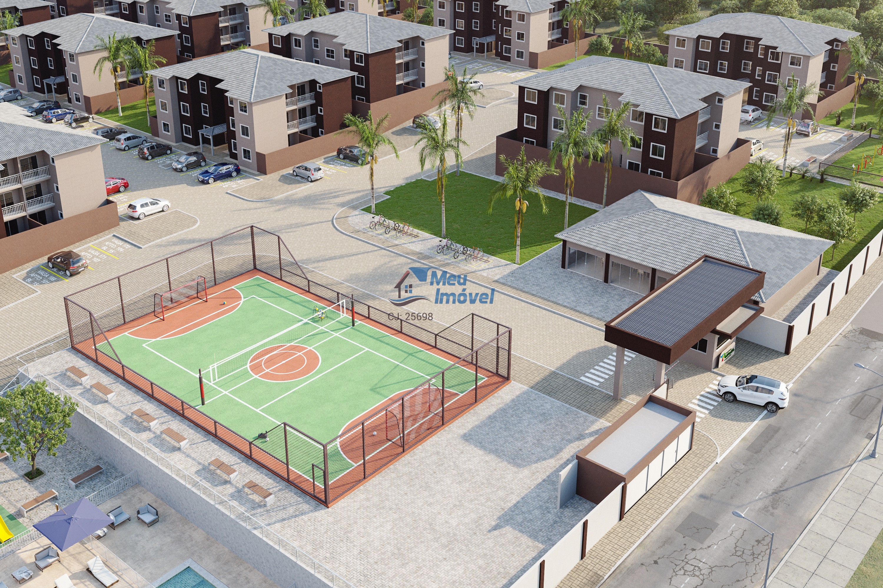 Varandas Premier Valparaíso Garden 2 Quartos 1 Vaga 84m² Área de Serviço Lazer
