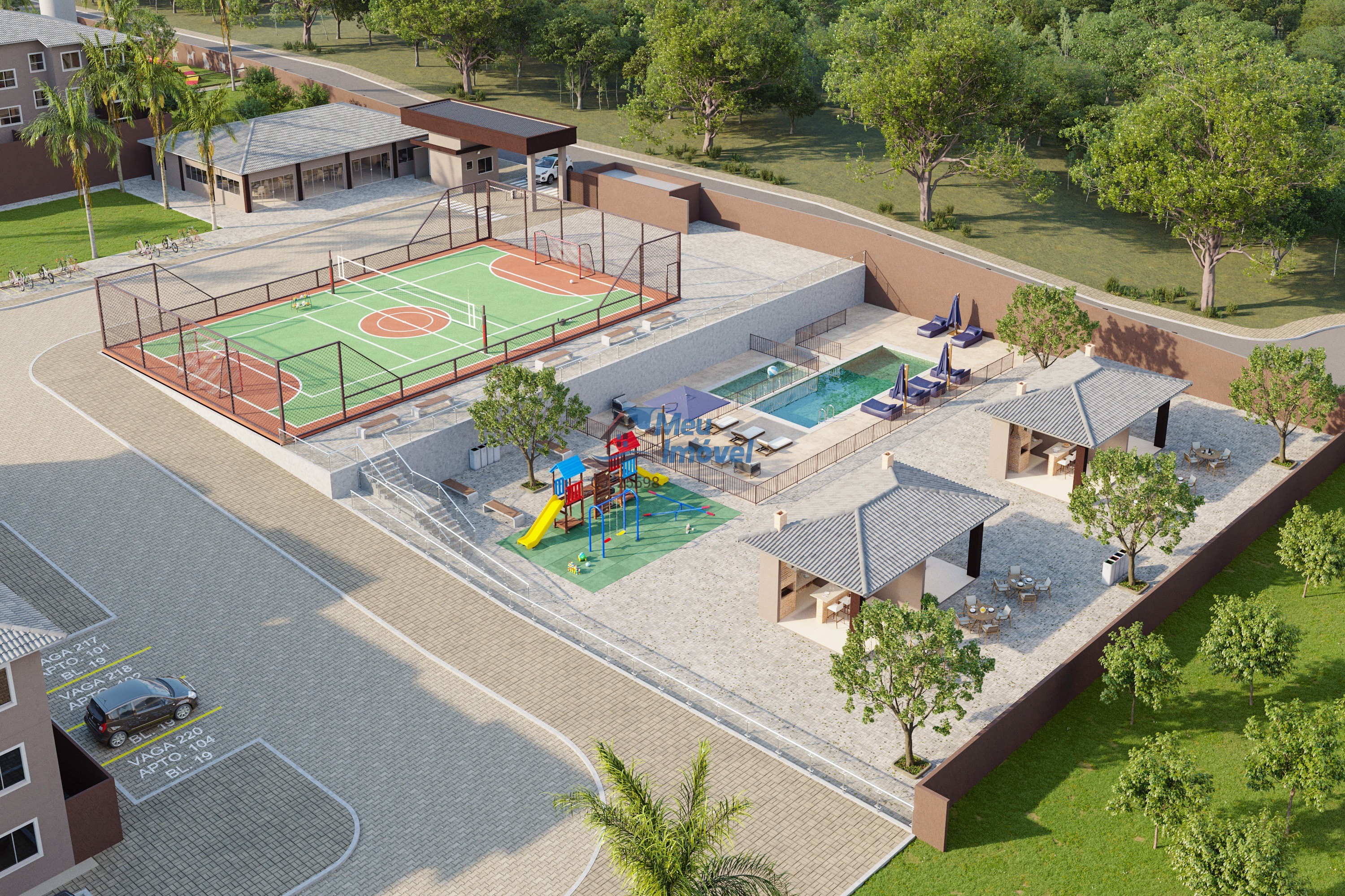 Varandas Premier Valparaíso Garden 2 Quartos 1 Vaga 84m² Área de Serviço Lazer