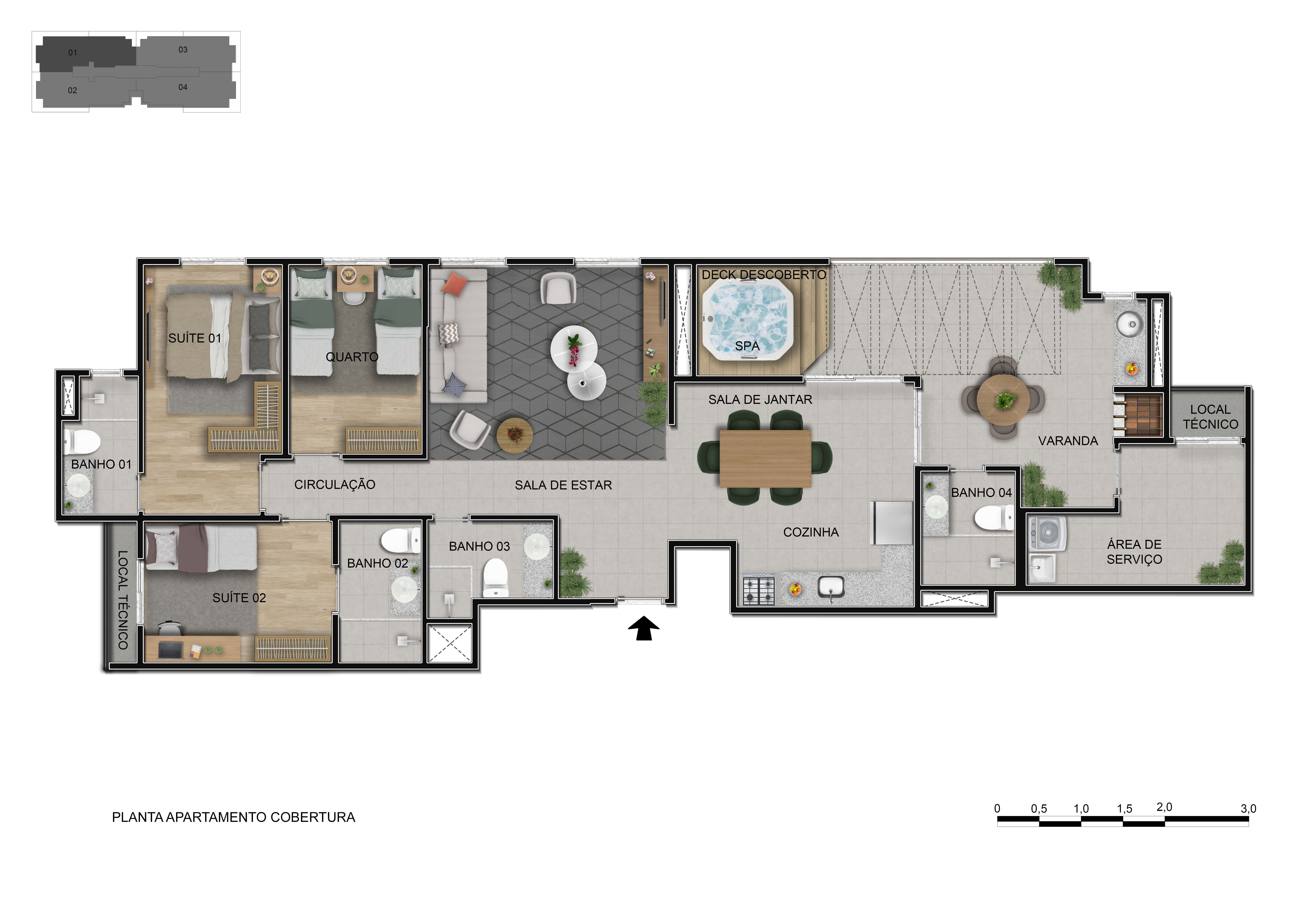 Rodovia BR 020 Alto Sobradinho 2 Quartos 1 Vaga 59m² Lazer Financ FGTS na Planta