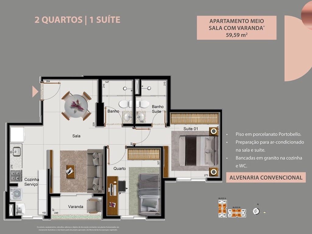 Apartamento, 2 quartos, 59 m² - Foto 27