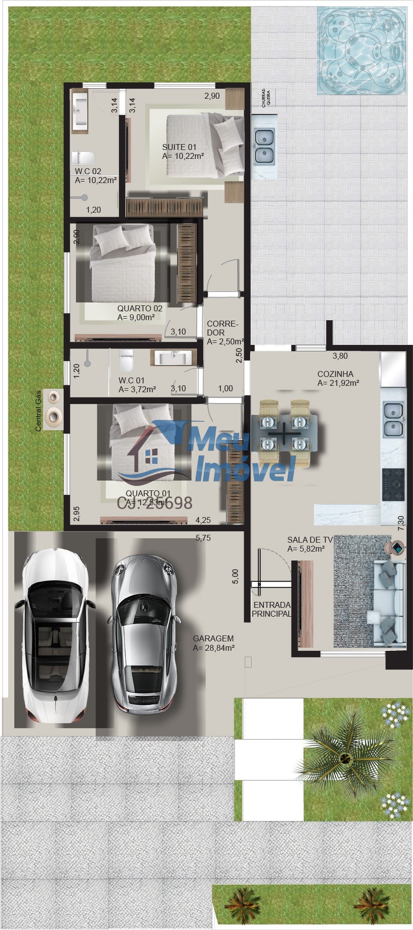 Casa, 2 quartos, 112 m² - Foto 17