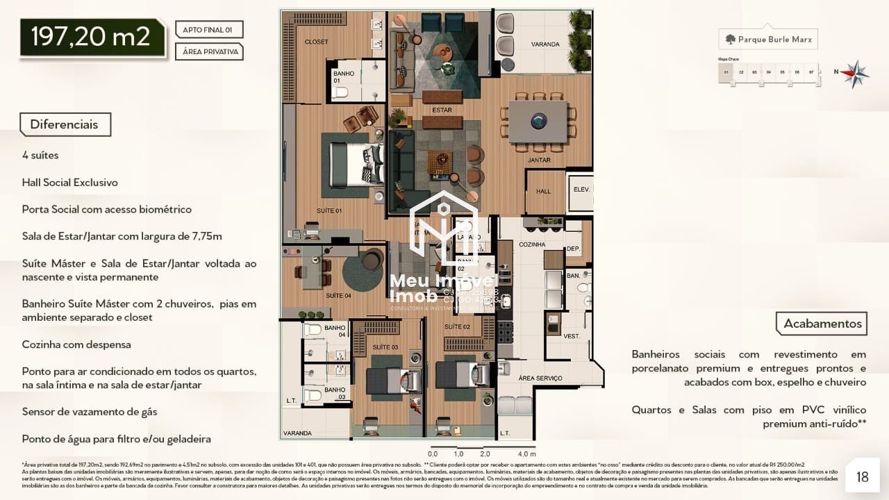 Apartamento, 4 quartos, 191 m² - Foto 20