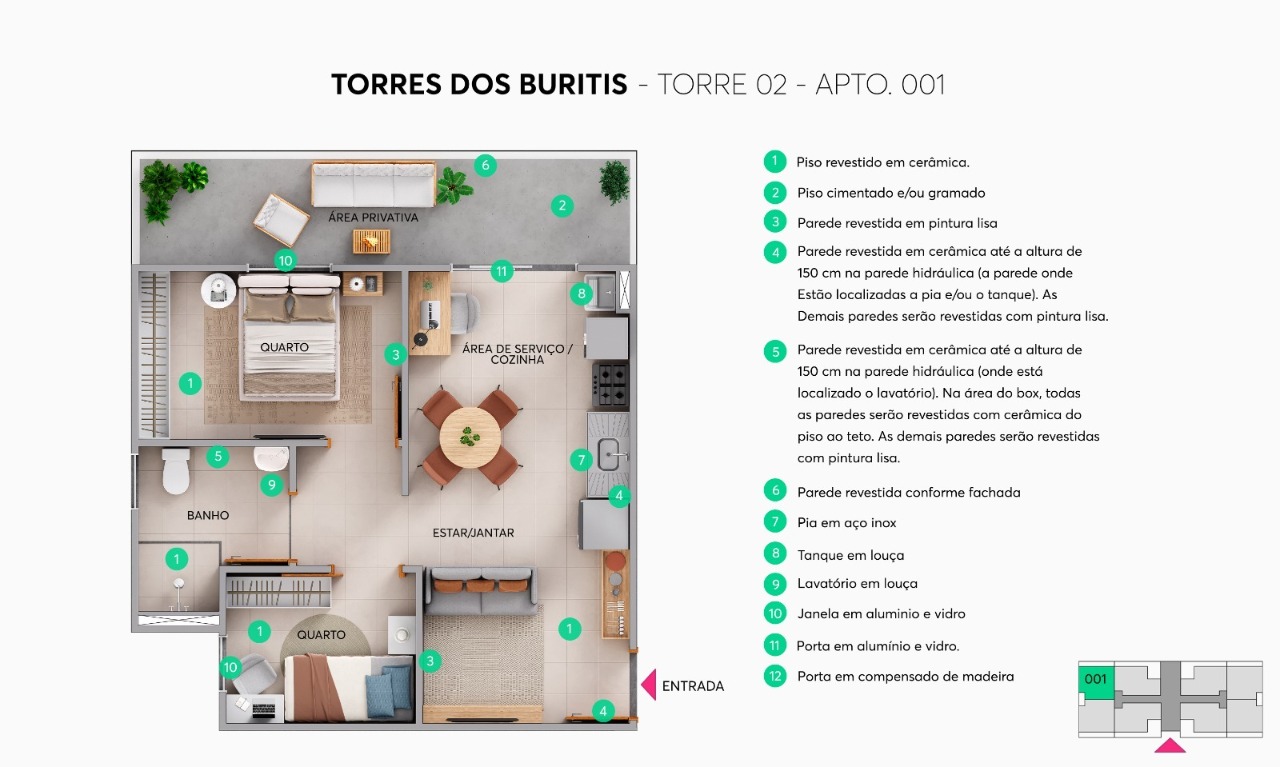 Apartamento, 2 quartos, 45 m² - Foto 19
