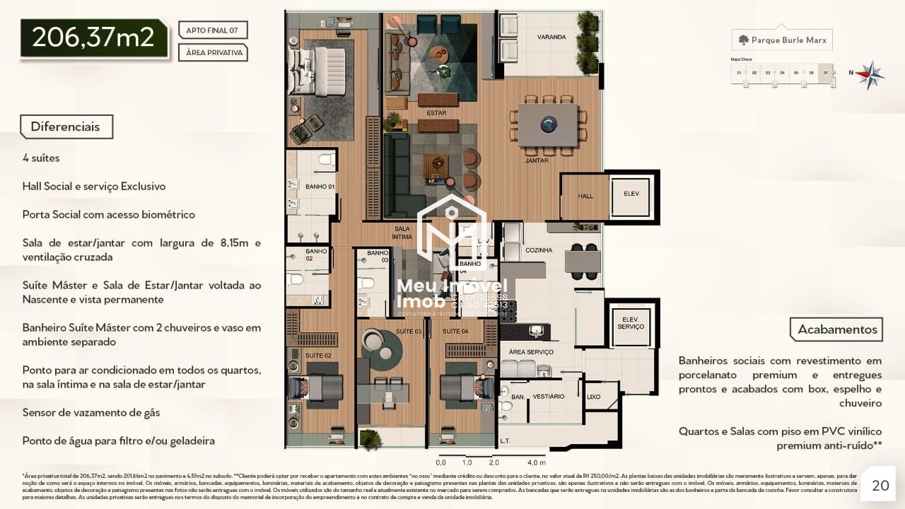 Apartamento, 4 quartos, 191 m² - Foto 21