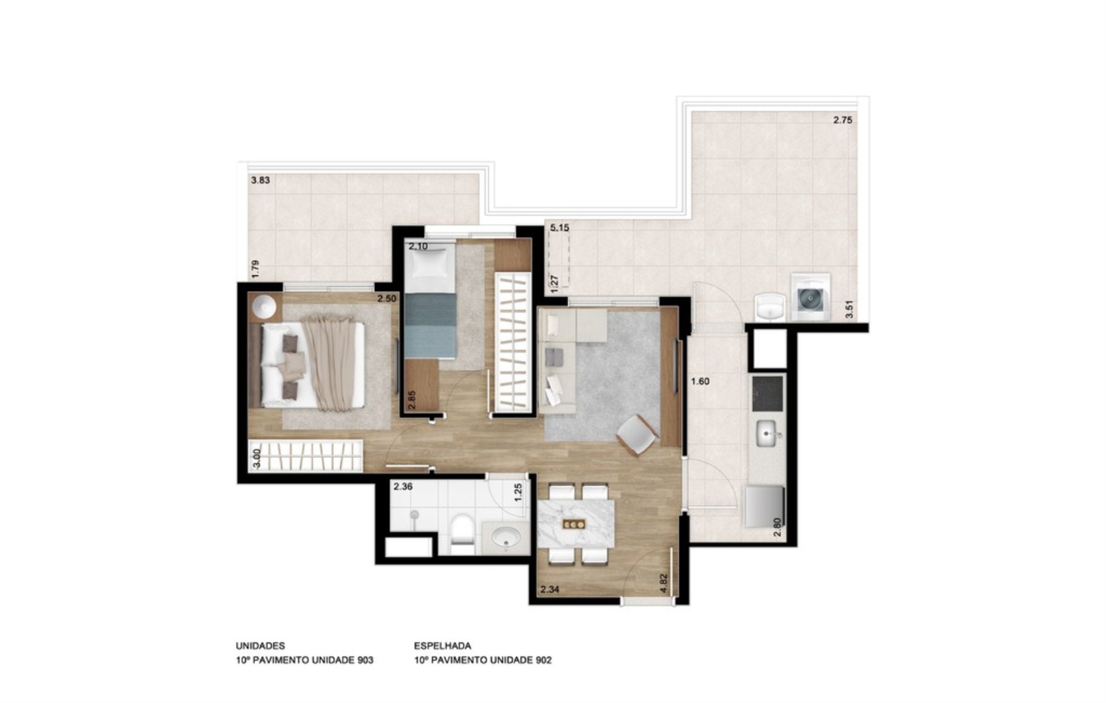 Apartamento, 2 quartos, 45 m² - Foto 17