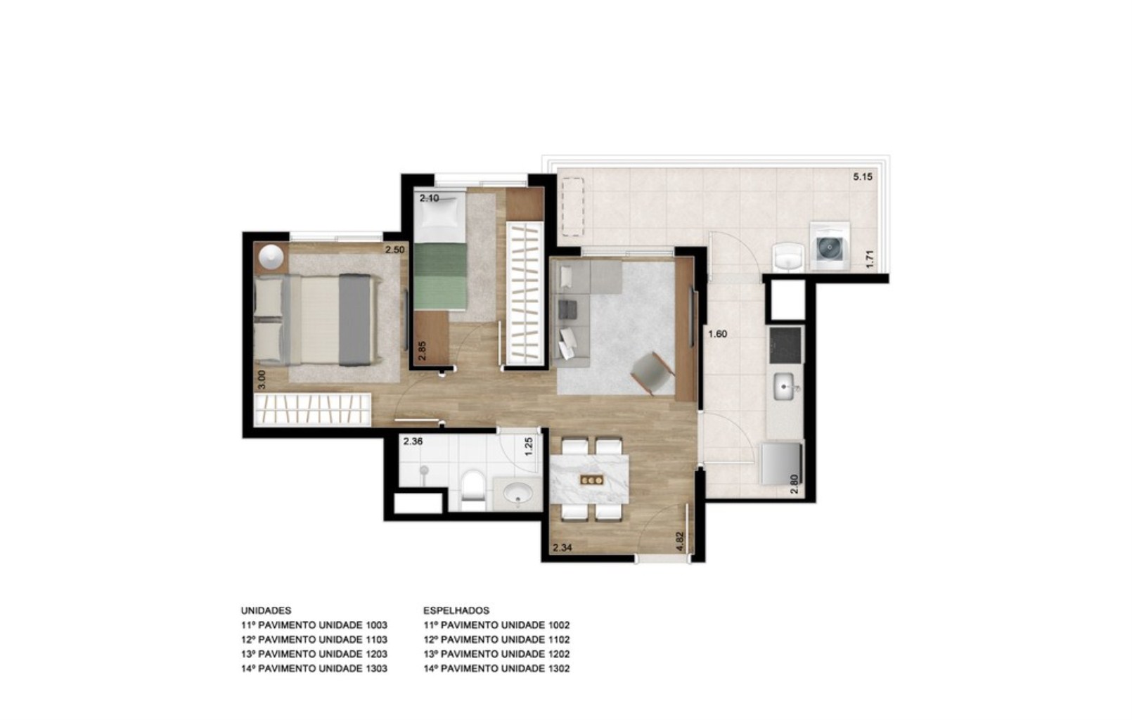 Apartamento, 2 quartos, 45 m² - Foto 19