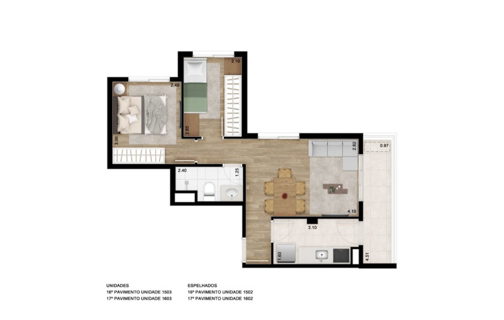 Apartamento, 2 quartos, 48 m² - Foto 21