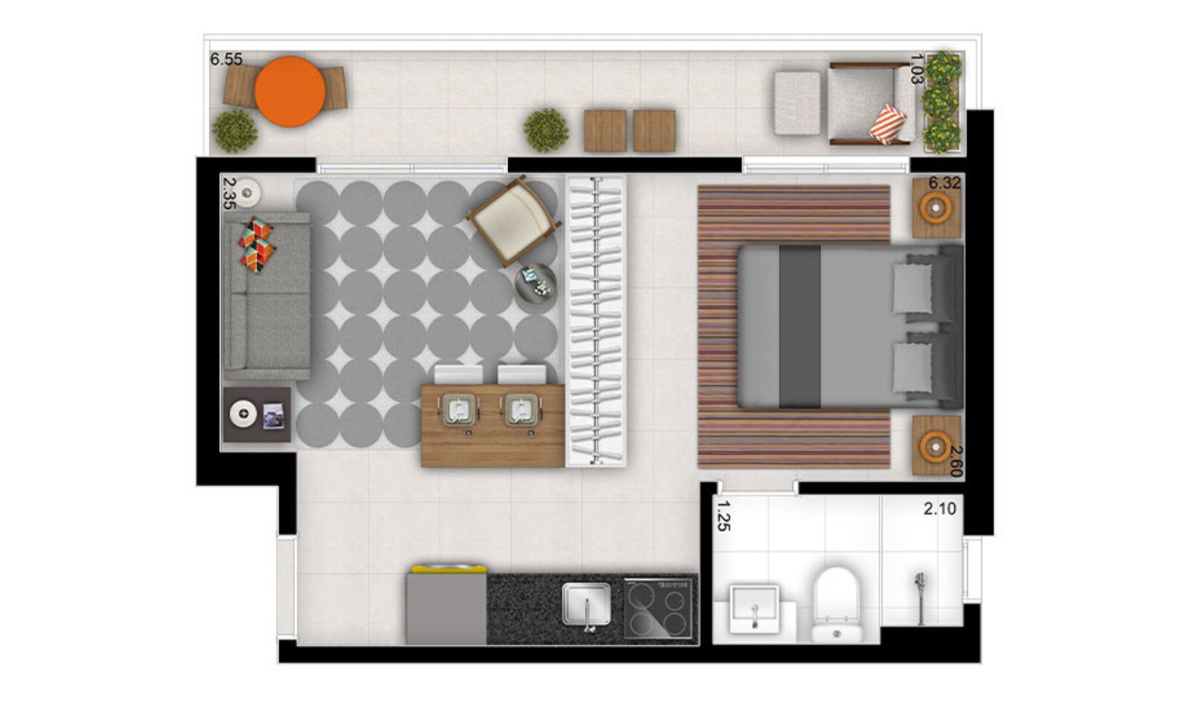 Apartamento, 1 quarto, 41 m² - Foto 13