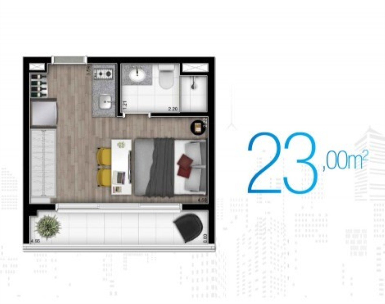 Apartamento, 2 quartos, 54 m² - Foto 13