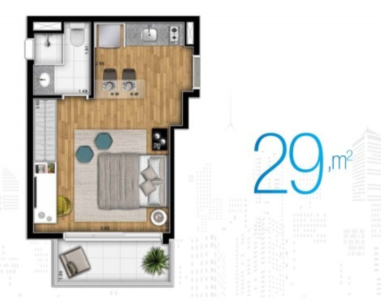 Apartamento, 2 quartos, 54 m² - Foto 15