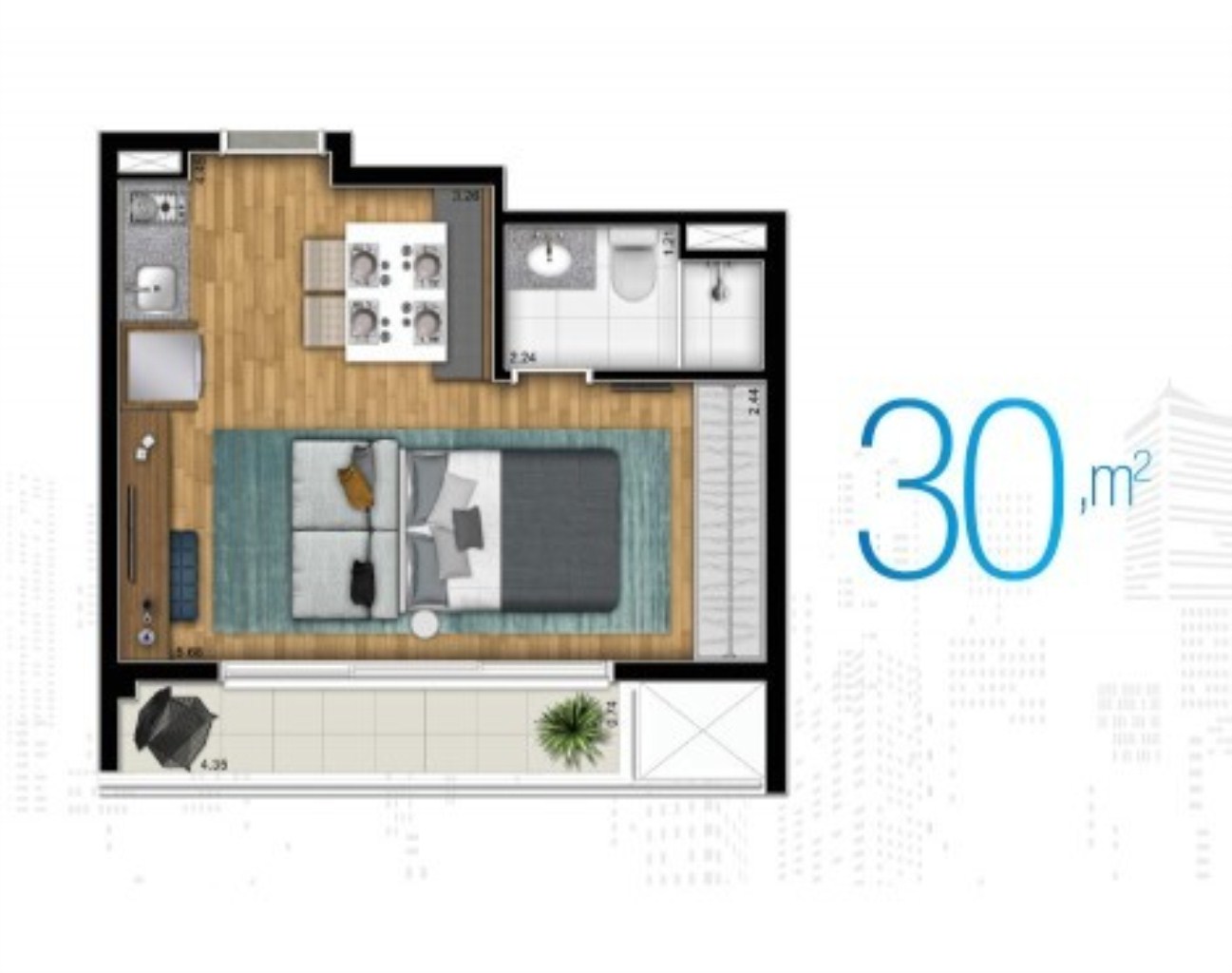 Apartamento, 2 quartos, 54 m² - Foto 16