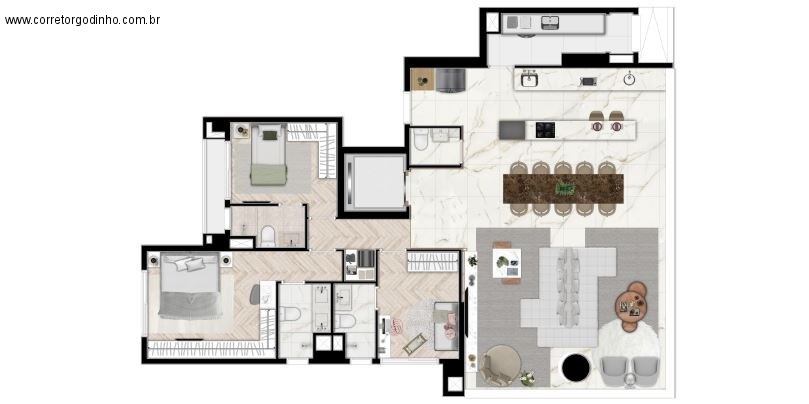 Apartamento, 3 quartos, 144 m² - Foto 39