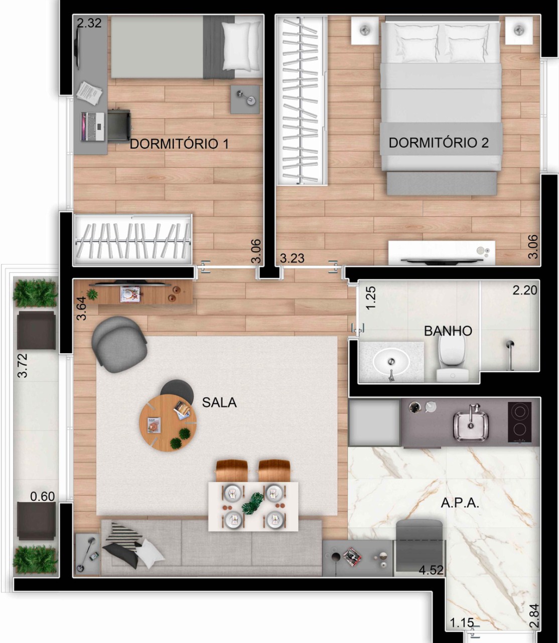Apartamento, 1 quarto, 20 m² - Foto 36