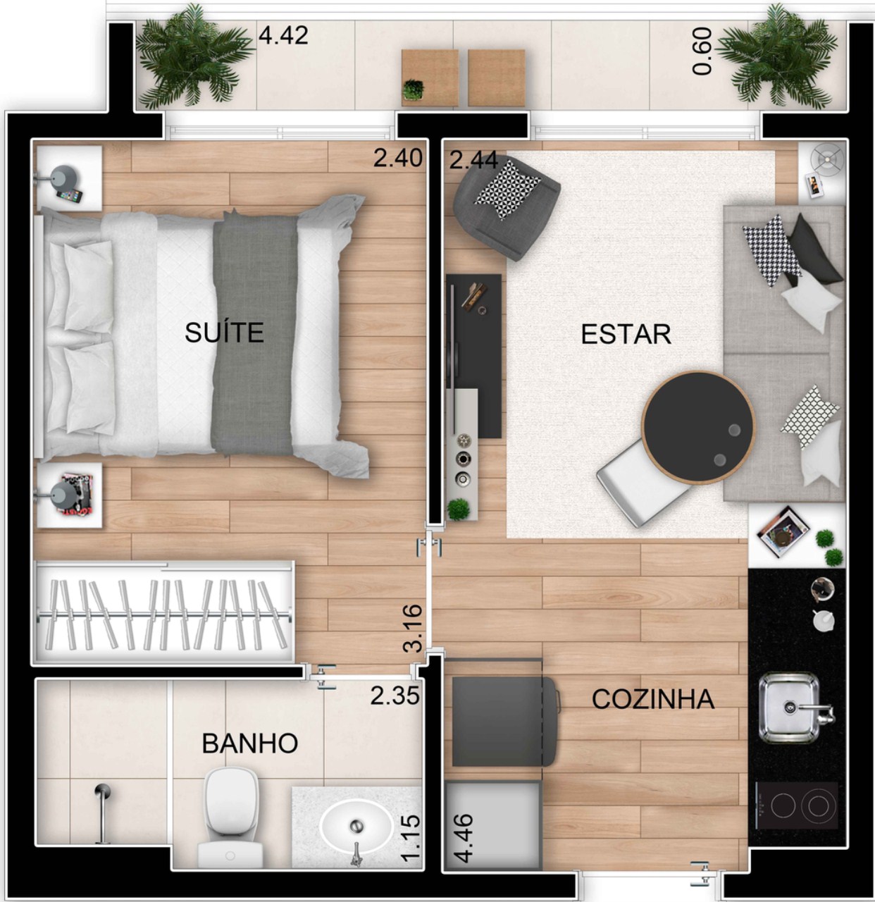 Apartamento, 2 quartos, 46 m² - Foto 35