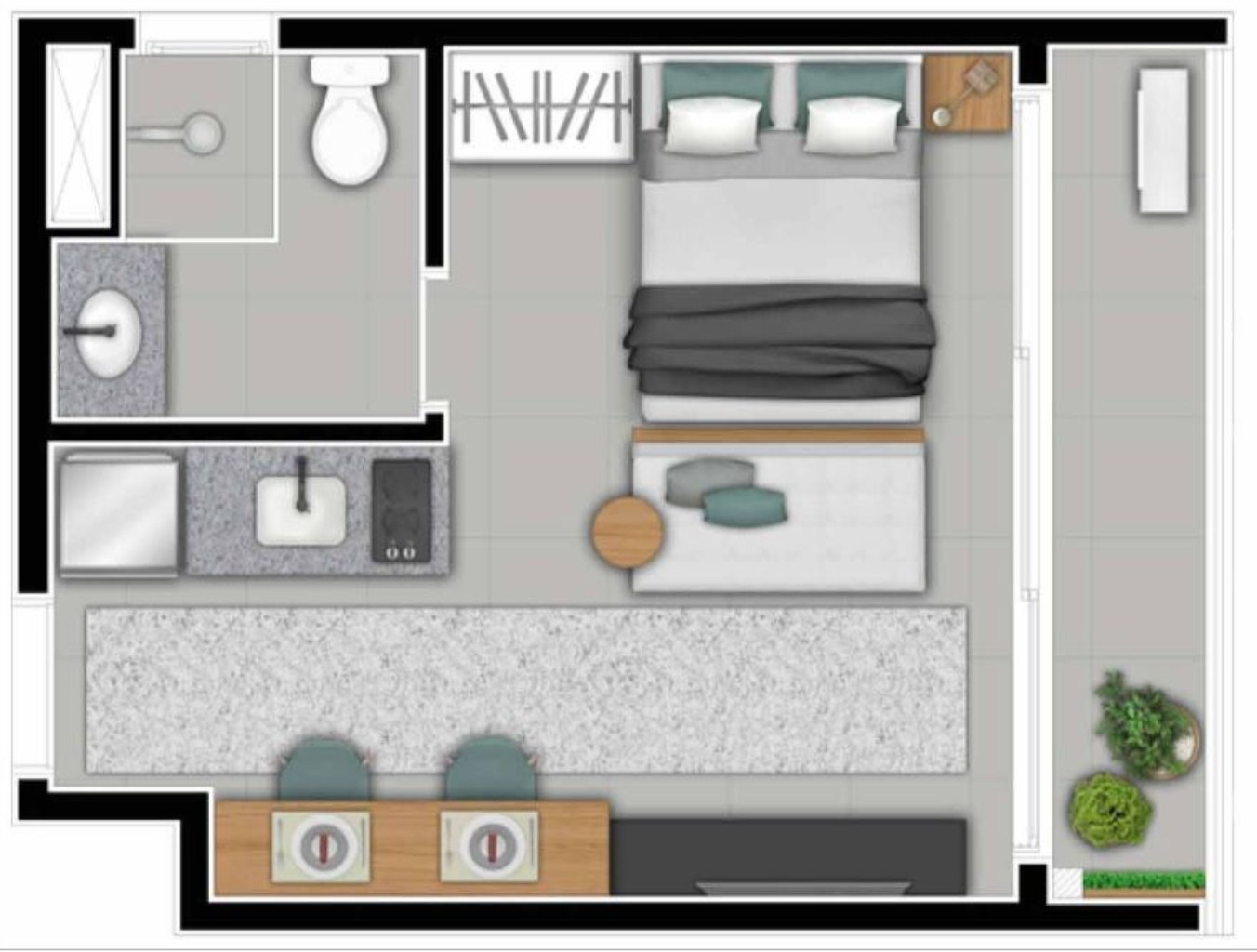 Apartamento à venda com 1 quarto, 26m² - Foto 14