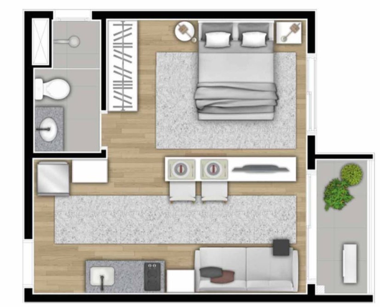 Apartamento à venda com 1 quarto, 26m² - Foto 16