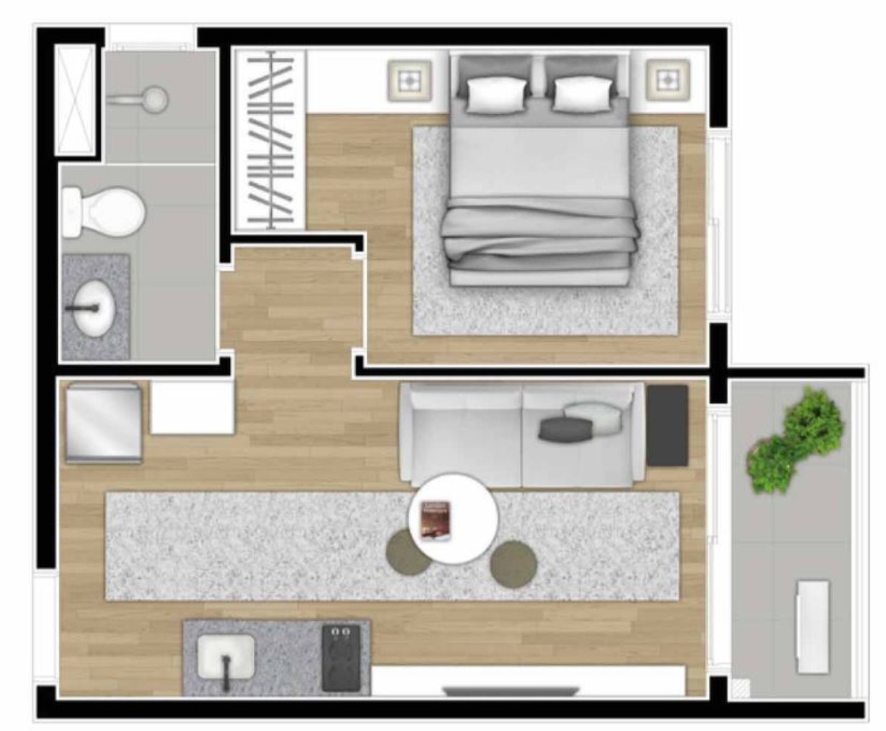 Apartamento à venda com 1 quarto, 26m² - Foto 17