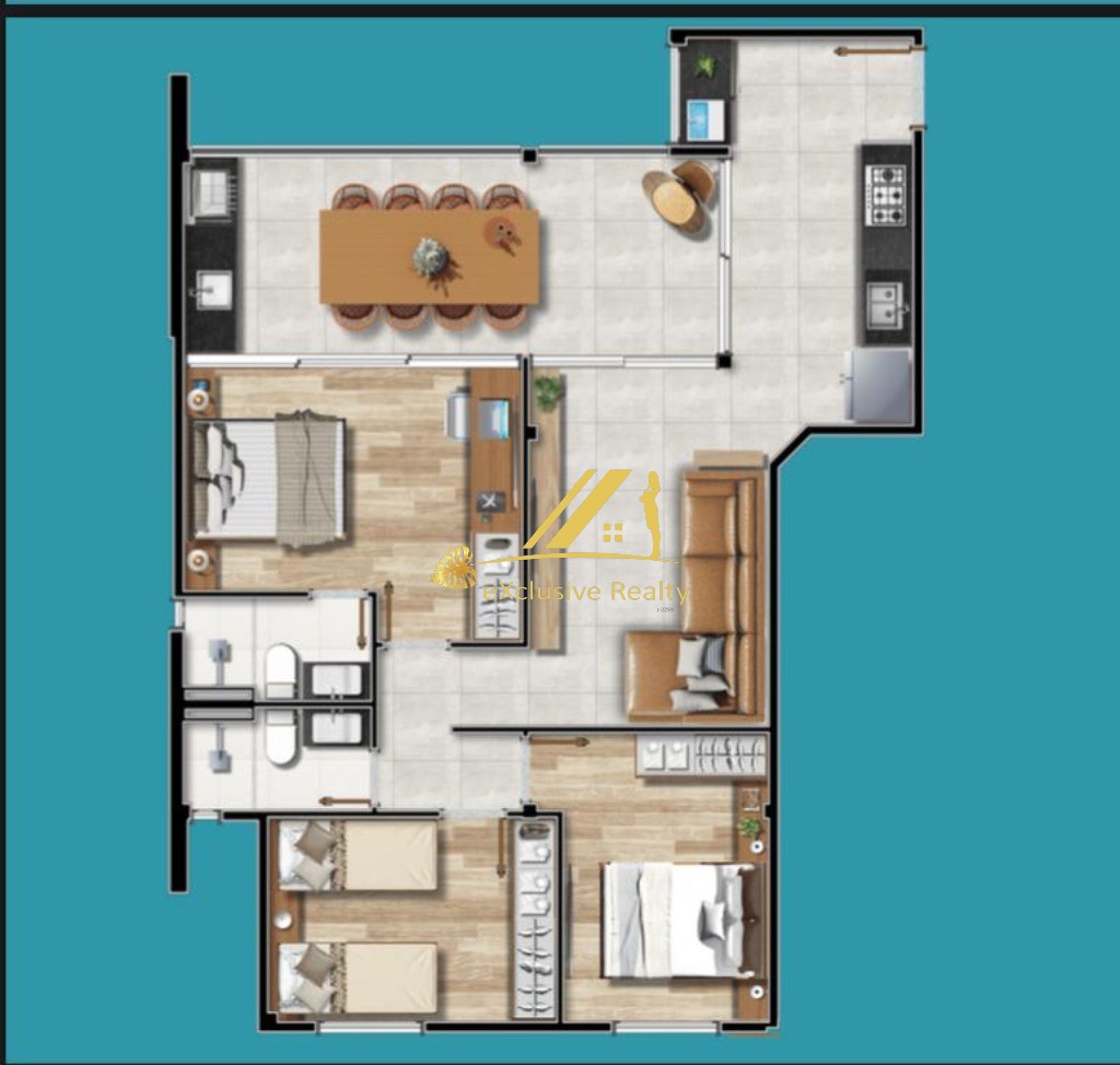 Apartamento, 3 quartos, 80 m² - Foto 2