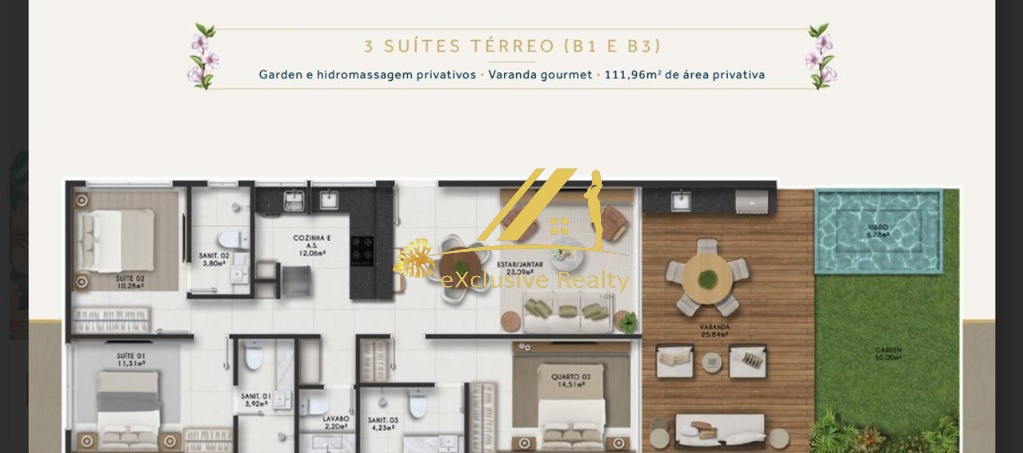 Apartamento, 2 quartos, 102 m² - Foto 3