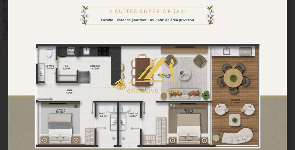 Apartamento, 2 quartos, 102 m² - Foto 4