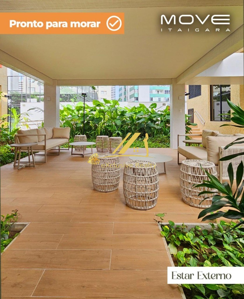 Move Itaigara - Apartamento de 2 quartos com suíte, lavabo e varanda no melhor do Itaigara! a 300m do Shopping Itaigara. Ótima infraestrutura de lazer