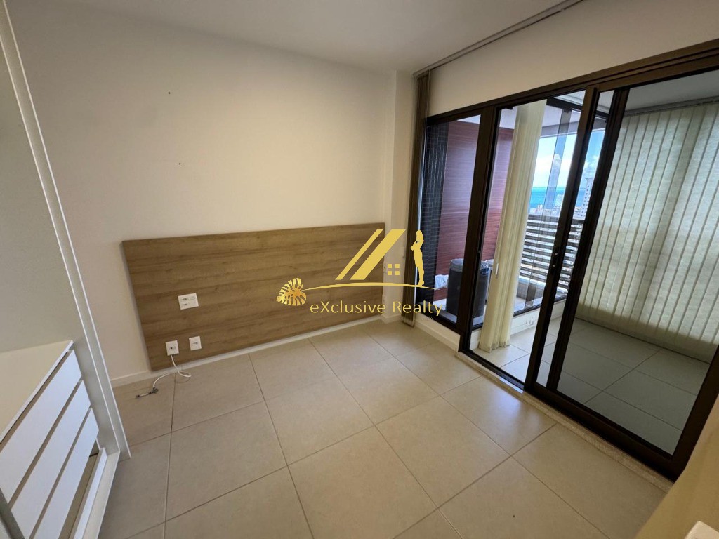 Jazz Residencial Graça. Quarto e sala com lavabo, 50m², ampla varanda com 9,73 m², para aluguel. 1 vaga de garagem. Andar alto com vista mar!