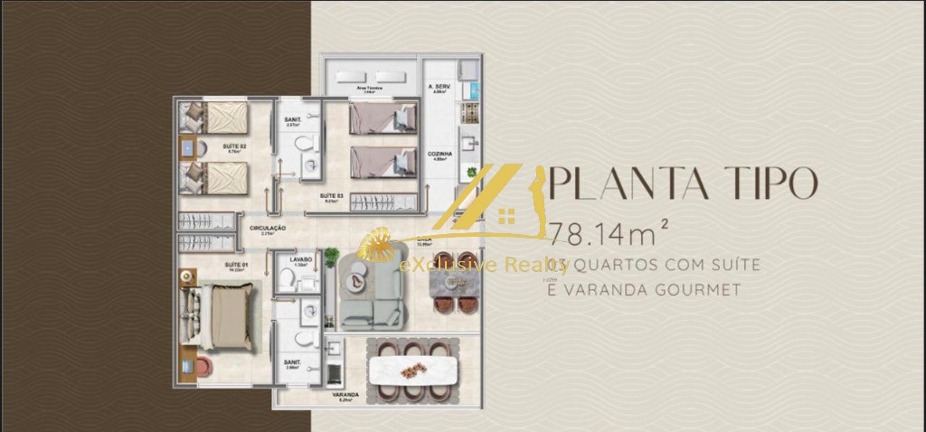 Apartamento, 3 quartos, 78 m² - Foto 6