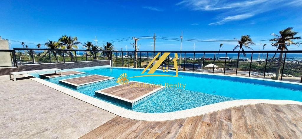 Beach Class Jaguaribe. Apartamento 2 suítes na orla de Jaguaribe, literalmente vista mar! Infraestrutura de lazer sensacional!