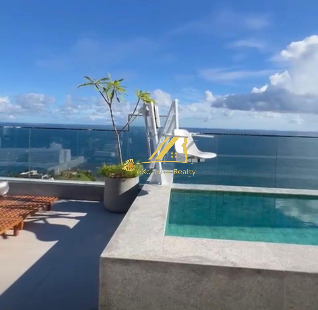 Barra Signature: Apartamento quarto e sala, 36m2, andar super alto com vista permanente para o mar, bem para o Farol da Barra. A 400m da praia. 1 vaga