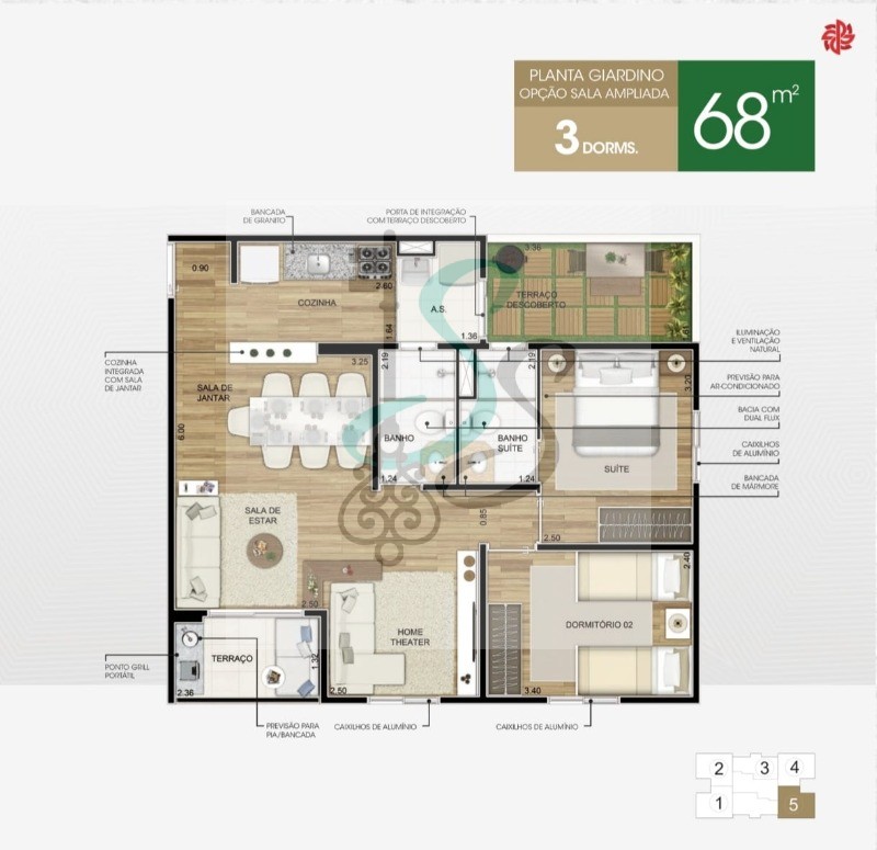 Apartamento, 2 quartos, 68 m² - Foto 17