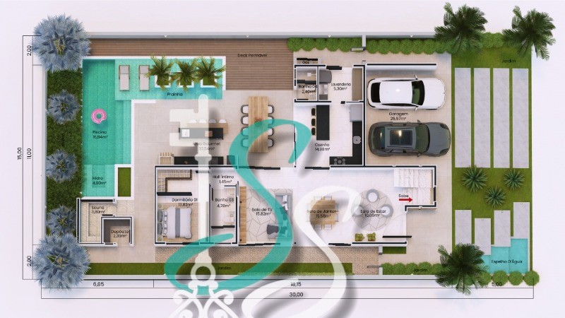 Casa, 3 quartos, 300 m² - Foto 3